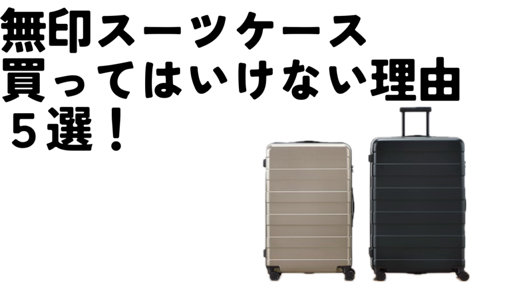 無印スーツケース「買ってはいけない」と言われている５つの理由のアイキャッチ画像