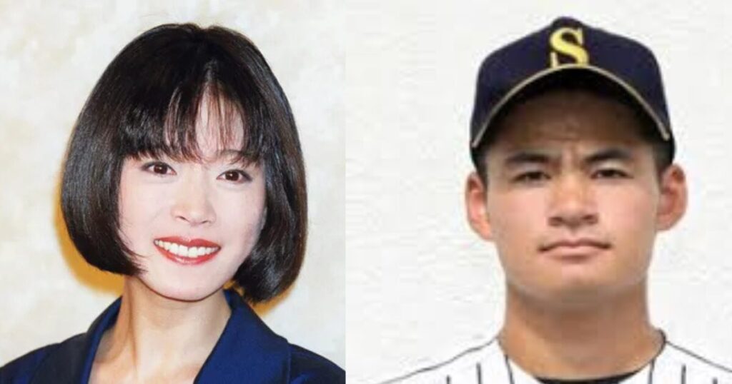 中森明菜さんと中森俊介選手の顔写真