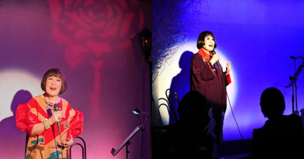 シャンソン歌手としても活躍する田嶋陽子さん