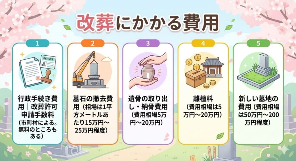 改装にかかる費用(図解)