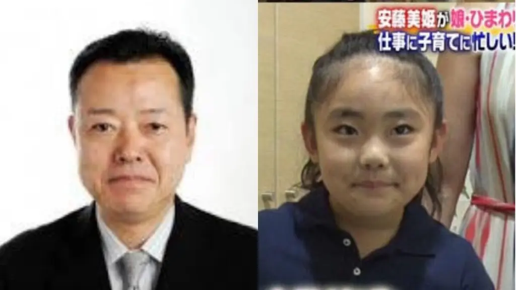 真壁喜久夫さんと、安藤美姫さんの娘ひまわりさんの画像