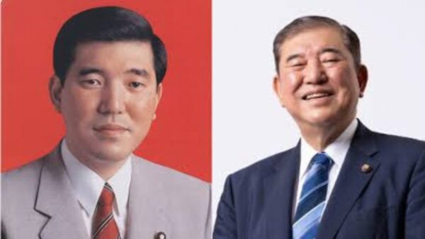 活動風景の石破茂氏