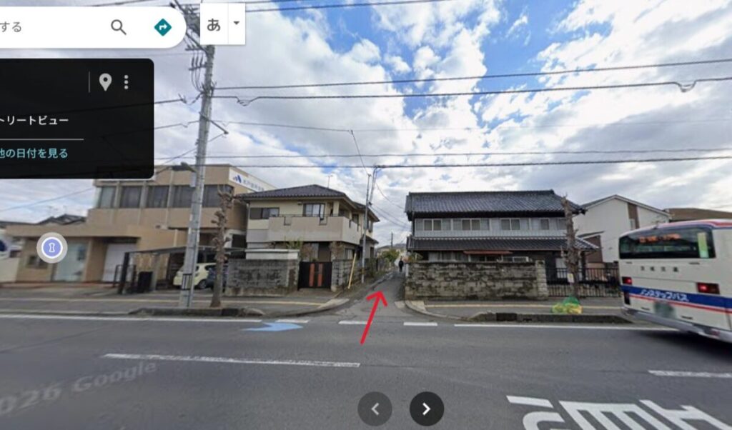 おかずや（水戸）駐車場の入り口