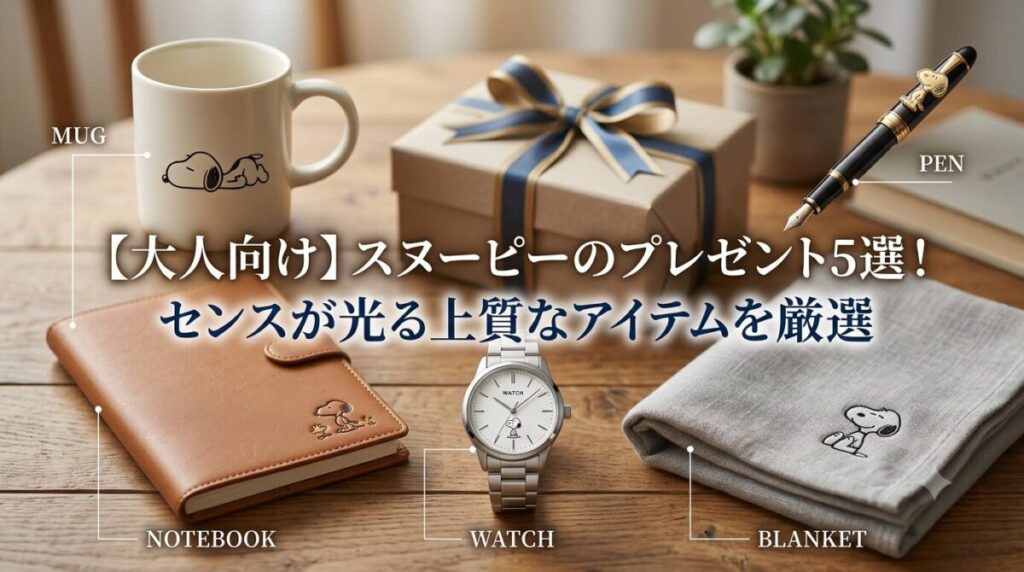 【大人向け】スヌーピーのプレゼント5選！センスが光る上質なアイテムを厳選のアイキャッチ画像